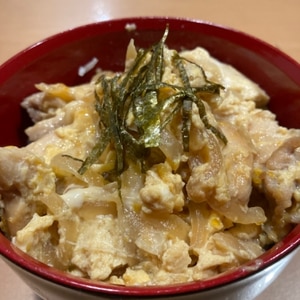 酒、みりん無し シンプルな玉子とじ丼